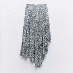 Asymmetric lace skirt